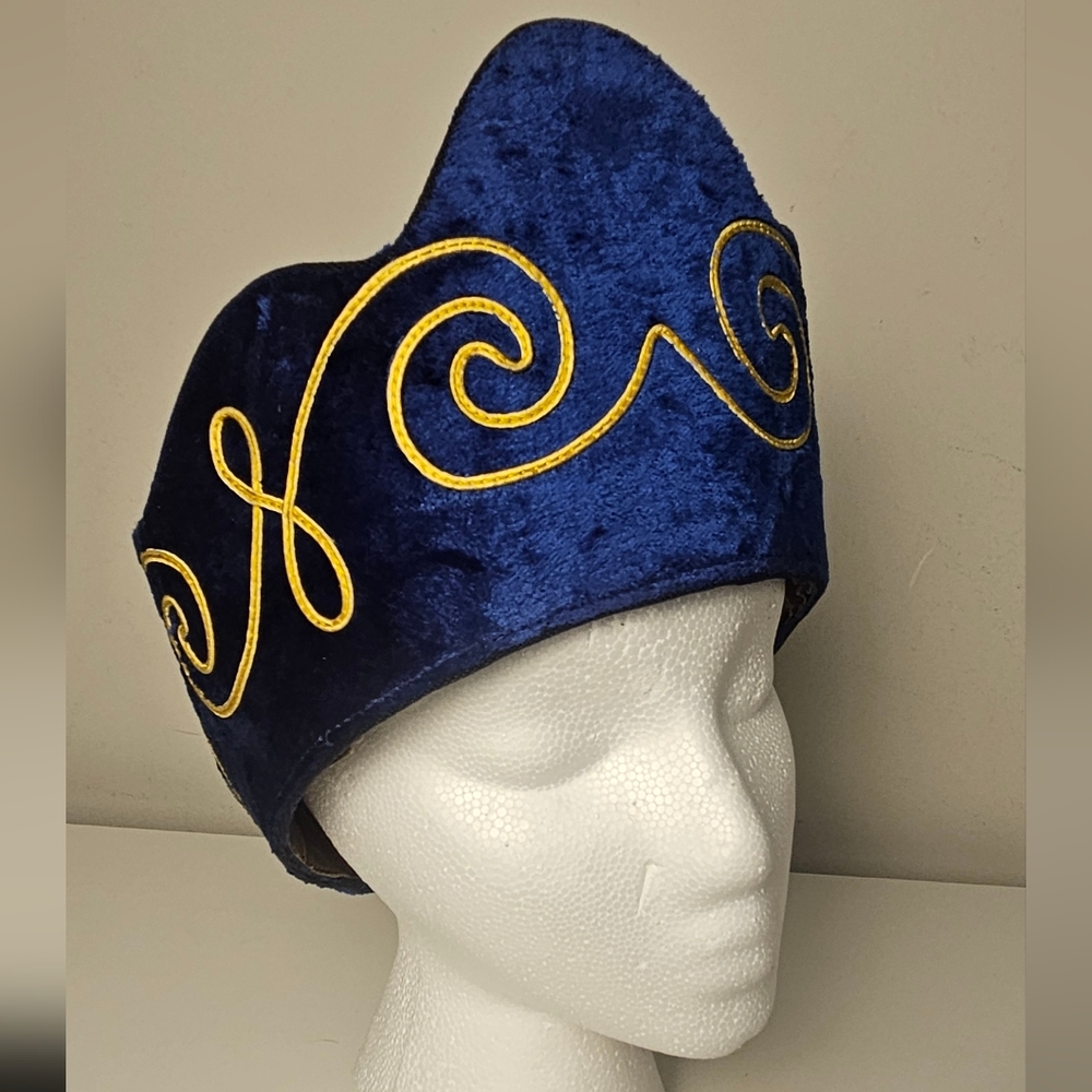 Vintage Odd Fellows Ceremonial Cap C.E. Ward Co. Fraternal Hat Headdress Crown